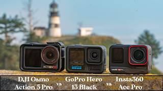 DJI Osmo Action 5 Pro vs GoPro Hero 13 Black vs Insta360 Ace Pro