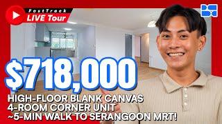 FastTrack Live Tour-Singapore HDB | 245 Serangoon Avenue 2 | 4-Room HDB | $718,000 | bleubricksByPLB