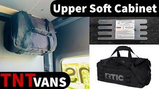 Camper Van Upper Soft Cabinets Overhead Storage