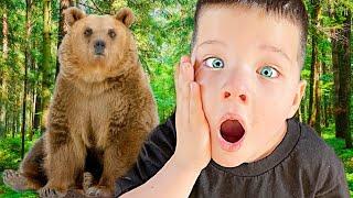 Caleb GOES on a Bear Hunt Adventure IN THE WOODS! We're Going on a Bear Hunt with Daddy and MOMMY!