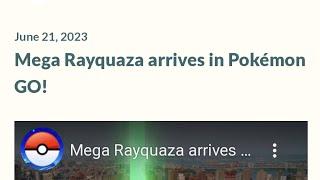 Mega Rayquaza Debuts in Pokémon GO Fest 2023 ️