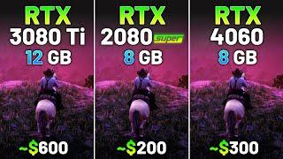 RTX 3080 Ti vs RTX 2080 SUPER vs RTX 4060 - Test in 12 Games in 2024