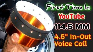 114 mm IN-OUT VOICE COIL | 4.5 inch Voice coil kayse banaye | How to make 4.5 inch In-Out Voice Coil