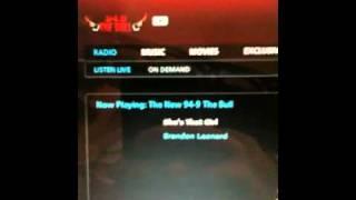 Brandon Leonard "she's that girl" on 94.9 the bull video of