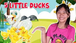 FIVE LITTLE DUCKS with Actions and Lyrics I NURSERY RHYMES I ACTION SONG FOR KIDS