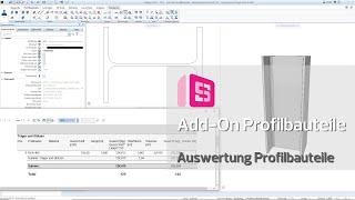 Allplan Add-On Profilbauteile | Stützen und Träger Auswertung