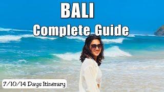 Bali Itinerary 7/10/14 days | Bali Complete Guide with Expenses | Bali Travel Guide with Family 2025