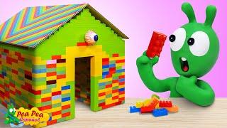 Pea Pea construye una colorida casa LEGO - Cartoon for Kids - Pea Pea Español