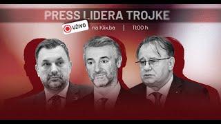 Obraćanje lidera Trojke Konakovića, Forte i Nikšića u Sarajevu