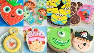 AMAZING DECORATED COOKIES, MINIONS, OCTONAUTS,CANDY CRUSH, MONSTERS UNIVERSITY, HANIELA'S