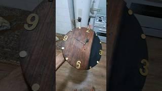 I made a wall clock for you with burnt walnut wood