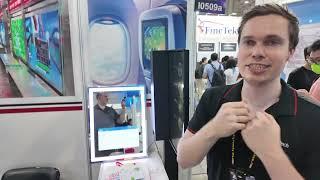 faytech Smart Mirror at Computex 2025 IP65 Touch Android PC LED Studio Lighting 15.6-65″ Models