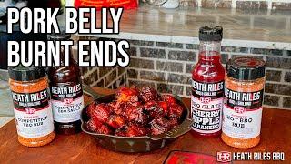 Smoked Cherry Apple Glazed Pork Belly Burnt Ends | Heath Riles BBQ