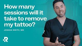 How many sessions does it take to remove a tattoo?