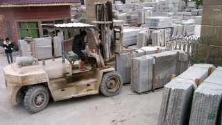 Loading G664 granite slabs to container - GB UNITED - part 2