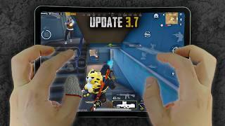 New Update 3.7 HANDCAM Gameplay iPad pro m2 PUBG Test / Gameplay/  6 Finger claw + Gyro UltraHD