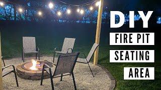 Building a DIY Fire Pit Seating Area