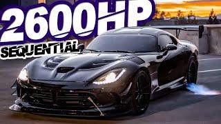 2600HP Turbo Viper UNDEFEATED ON THE STREET! 9L Stroker + Sequential (2000lb-ft OF TORQUE!)