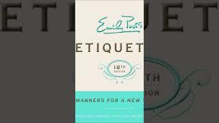 Etiquette by Emily Post Full AudioBook Part 1 of 2 #etiquette #emilypost #audiobook #manners