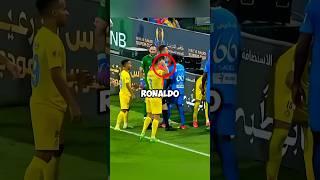 Ronaldo Attacks Referee After Brutal Foul  #ronaldo #football #shorts