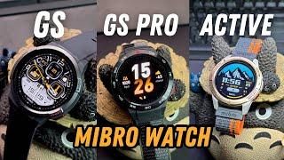 MIBRO Watch GS vs GS PRO vs ACTIVE Review