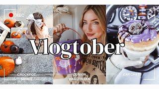 DAY IN MY LIFE VLOGTOBER-Cozy vibes, Dunkin Halloween, hauls and more