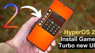 HyperOS 2 Game Turbo Update - New UI Showcase & Performance Boost 