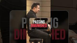 How To Play A Passing Diminished On The Piano #pianote #musictheory #pianoplayers