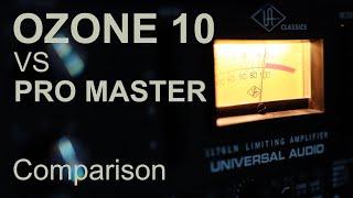 iZotope Ozone 10 vs Professional Studio Master Comparison