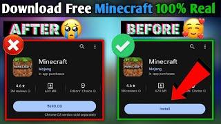 How To Download Minecraft For Free In Our Mobile || Download Free Minecraft !