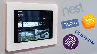 Wall Mounted iPad Smart Home Set up! (iPAD controls the WHOLE house!)