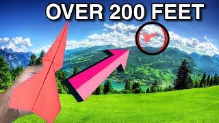 OVER 200 FEET !! HOW TO MAKE PAPER PLANE THAT FLY FAR #viral #airoplane #papercraft