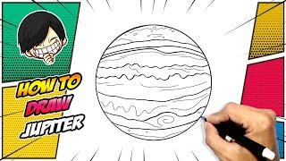 How to draw Jupiter easy