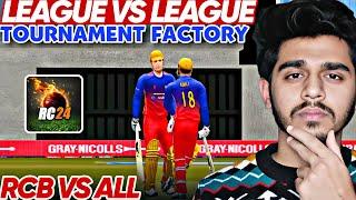 IPLALL- Tournament Factory - LEAUGE VS LEAGUE - Real Cricket 24 (Hardcore)