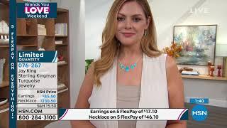 Jay King Sterling Silver Kingman Turquoise Chain Necklace