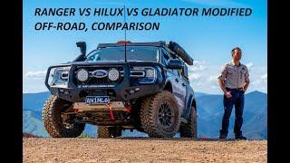 Hilux vs Ranger vs Gladiator all modified, Dual Cab Comparo by Offroad Animal