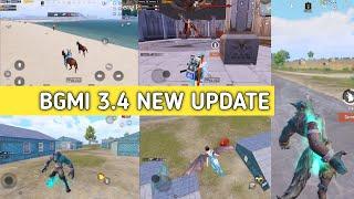 BGMI NEW UPDATE 3.4 IS HERE | TOP 20 NEW FEATURES BGMI NEW UPDATE