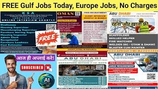 FREE Gulf Jobs Today! Europe jobs, gulf jobs 2025, dubai jobs, Kuwait jobs, Israel jobs, Oman jobs