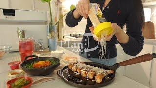 Visiting Costco, Cheese Pork Belly Shrimp Roll, Pollack Roe Stone Pot, Cleaning Work Space