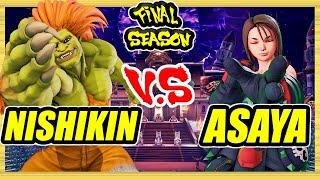 SFV CE  Nishikin (Blanka) vs Asaya (Akira)  Ranked Set  Street Fighter 5