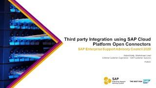 Overview: Third Party Integration using SAP Cloud Platform Open Connectors | ESAC 2020