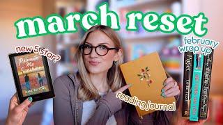 march reset *bookish edition*  february reading recap, journal updates & more!