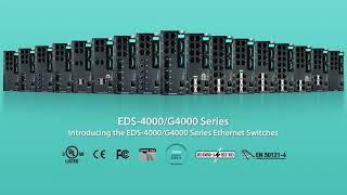 IEC 62443-4-2 Managed Ethernet Switches - Moxa EDS-4000/G4000