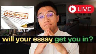 Editing YOUR Common App Essays | Ivy League Masterclass