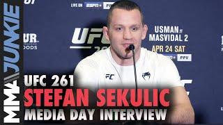 Stefan Sekulic details using banned substance after 2-year suspension | UFC 261 media day