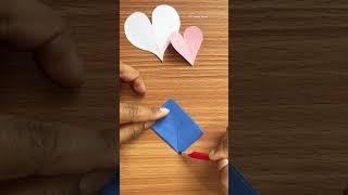 How to cut heart out of paper