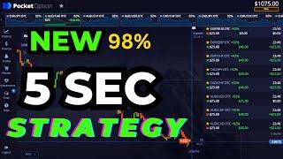 Pocket Option 5 Second Strategy 2023 | Highly Profitable