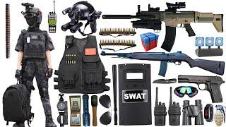 Special police weapon toy set unboxing | SCAR assault rifle, carbine M2 rifle, Glock pistol, bomb