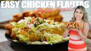 When I Crave Flautas, I Make These… CHEESY POLLO ASADO FLAUTAS