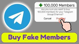 How to Buy Fake Telegram Members (New Update)